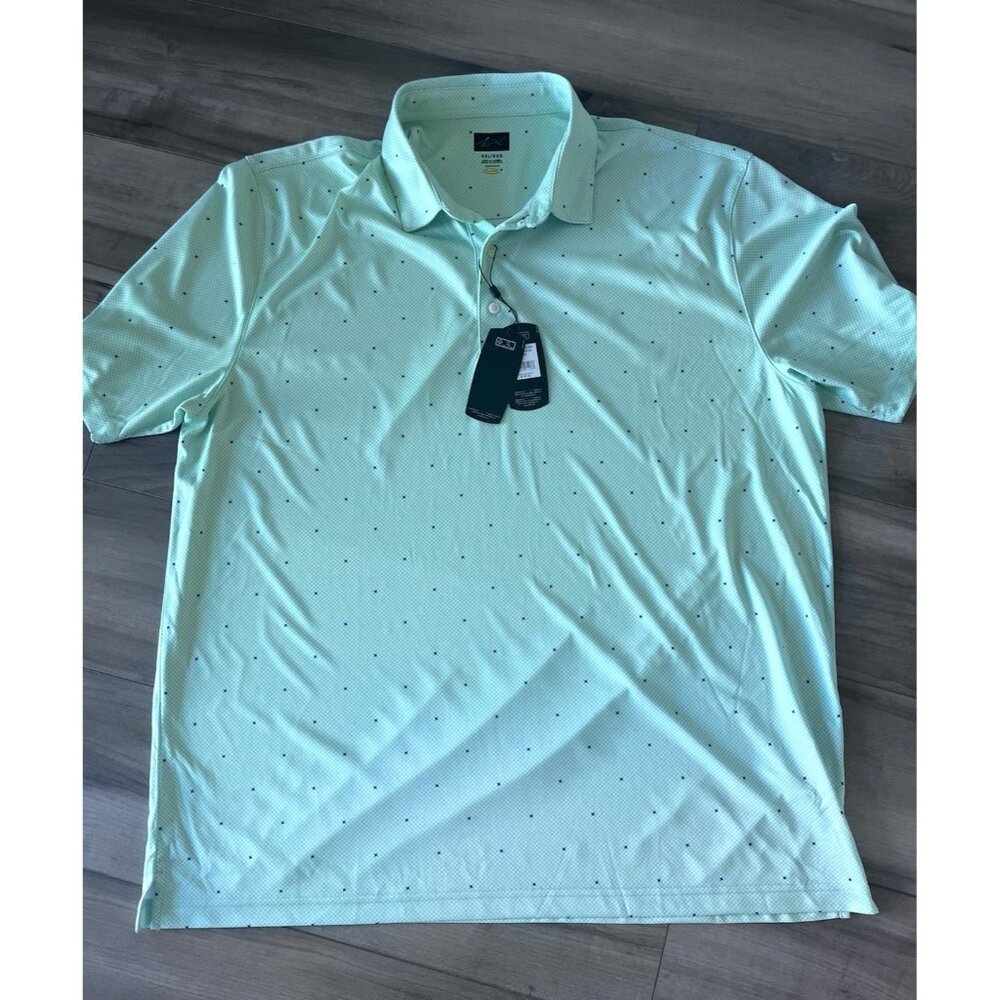 Greg Norman Golf Polo Shirt Men’s 2XL Play Dry Performance Mint Green New $65